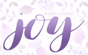 Purple Floral Joy Wallpaper