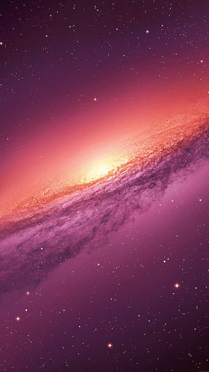 Purple Galaxy Orange Wallpaper