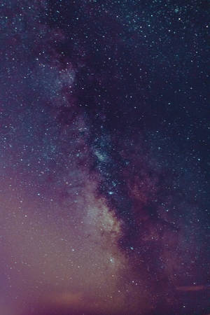 Purple Galaxy Starry Night Sky Wallpaper