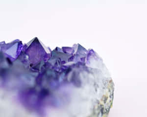 Purple Gemstone Geode Wallpaper