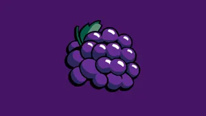 Purple Grapes Vector Art Wallpaper