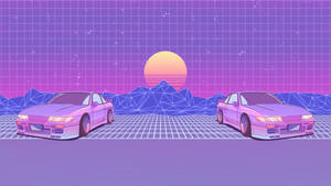 Purple Jdm Car Aesthetic Wallpaper