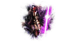 Purple Lightsaber Darth Revan Art Wallpaper