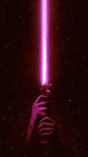 Purple Lightsaber Galaxy Wallpaper