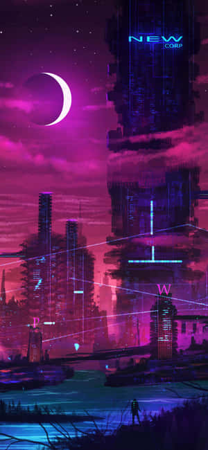 Purple Night Trendy Iphone Wallpaper