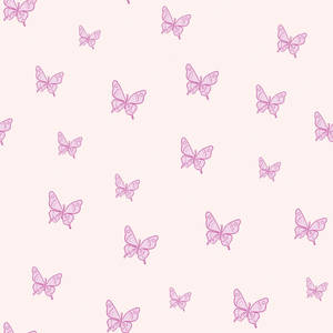 Purple Pastel Butterflies Pattern Design Wallpaper