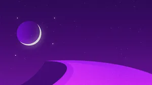 Purple Sky Computer Lock Screen Wallpaper