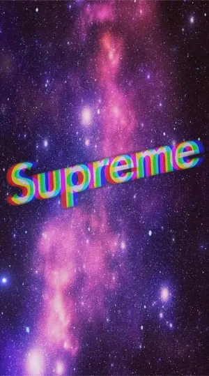 Purple Supreme Retro Galaxy Wallpaper