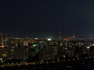 Pyongyang North Korea At Night Wallpaper