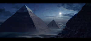 Pyramid Of The Moon Fantasy Wallpaper