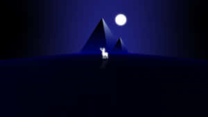 Pyramid Of The Moon Glowing Deer Wallpaper