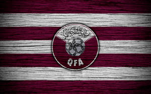 Qatar National Football Team's Logo Wood Art Wallpaper