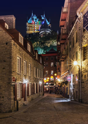 Quebec City Alley Wallpaper