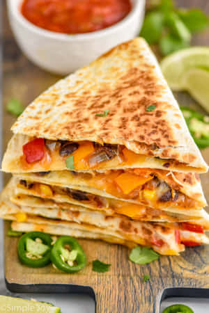 Quesadilla Mexican Food Wallpaper