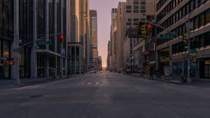 Quiet Street In New York Computer Wallpaper