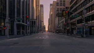 Quiet Street In New York Computer Wallpaper