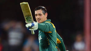 Quinton De Kock Cricket Bat Wallpaper