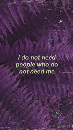 Quote Dark Purple Picsart Wallpaper