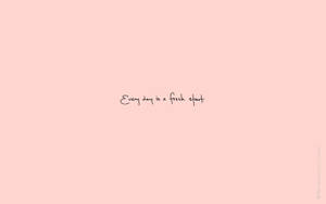 Quote In A Pink Pastel Aesthetic Desktop Wallpaper