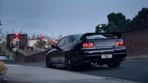 R33 Gtr Black Low Rise Wallpaper