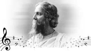 Rabindranath Tagore Musical Inspiration Wallpaper