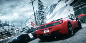 Race Against The Clock In Nfs Games Wallpaper