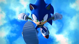 Race With Sonic The Hedgehog In 4k Wallpaper