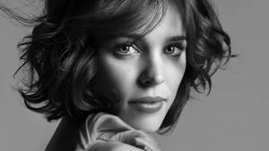 Rachel Mcadams Black And White Photograph Wallpaper