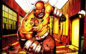 Rad Black Superhero Luke Cage Wallpaper