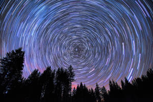 Radial Starry Sky Wallpaper