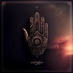 Radiant Hamsa Hand Art Wallpaper