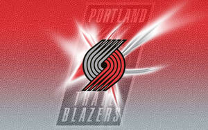 Radiant Portland Trail Blazers Logo Wallpaper