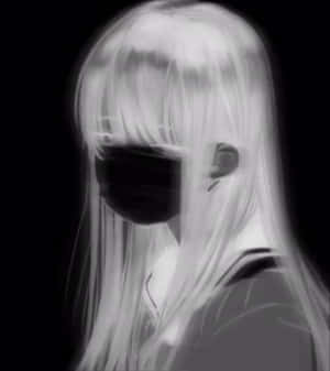 Radiating Attitude - Edgy Girl In White Wallpaper