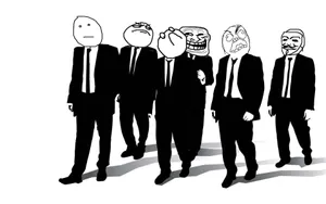 Rage Comics Faces In Suits Meme Wallpaper