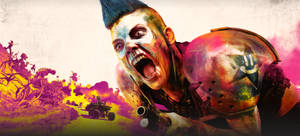 Rage Mohawk Girl Portrait Wallpaper