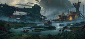 Rage Swamp Concept Art Wallpaper