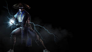 Raiden Unleashes His Lightning Powers In The Mortal Kombat Tournament Wallpaper