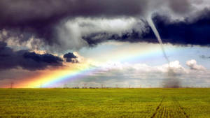 Rainbow And Tornado Wallpaper