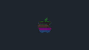 Rainbow Apple Logo Computer Lock Screen Wallpaper