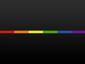 Rainbow - Coloured Line On A Black Background Wallpaper