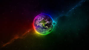 Rainbow Earth 1920x1080 Hd Space Wallpaper