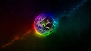 Rainbow Earth 1920x1080 Hd Space Wallpaper