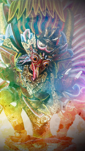 Rainbow Garuda Wallpaper