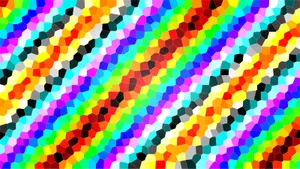 Rainbow Glitch Tile Wallpaper