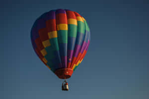 Rainbow Hot Air Balloon Pride Sky Wallpaper