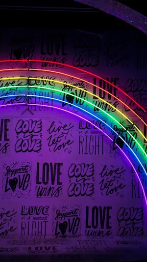 Rainbow Love Aesthetic Wallpaper