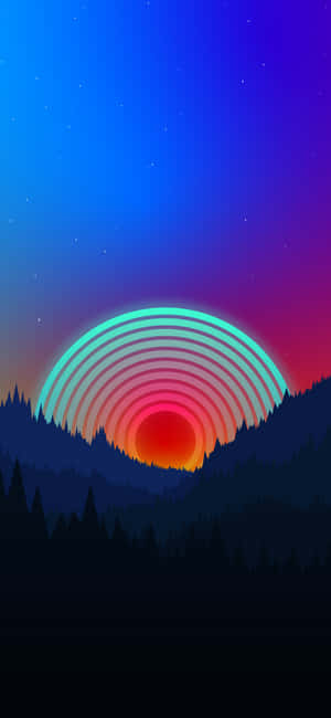 Rainbow Neon Aesthetic 2410 X 5218 Wallpaper