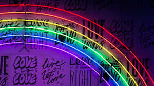 Rainbow Neon Aesthetic 3840 X 2160 Wallpaper