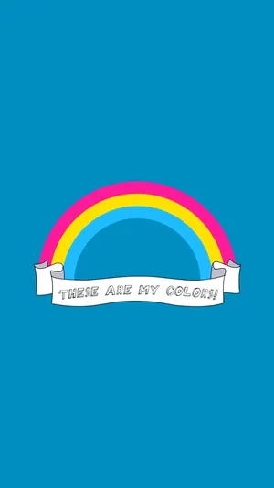 Rainbow Pan Flag Hues Digital Artwork Wallpaper