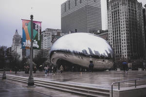 Rainy The Bean Chicago Wallpaper